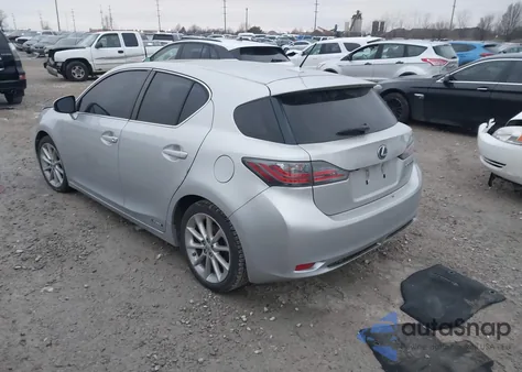 2012 Lexus Ct 200H Premium из США, поврежденный, VIN JTHKD5BH9C2048097